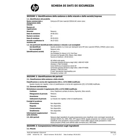 Toner 648A HP ciano standard CE261A